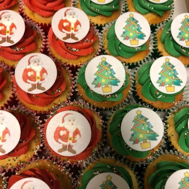 Kerstcupcakes